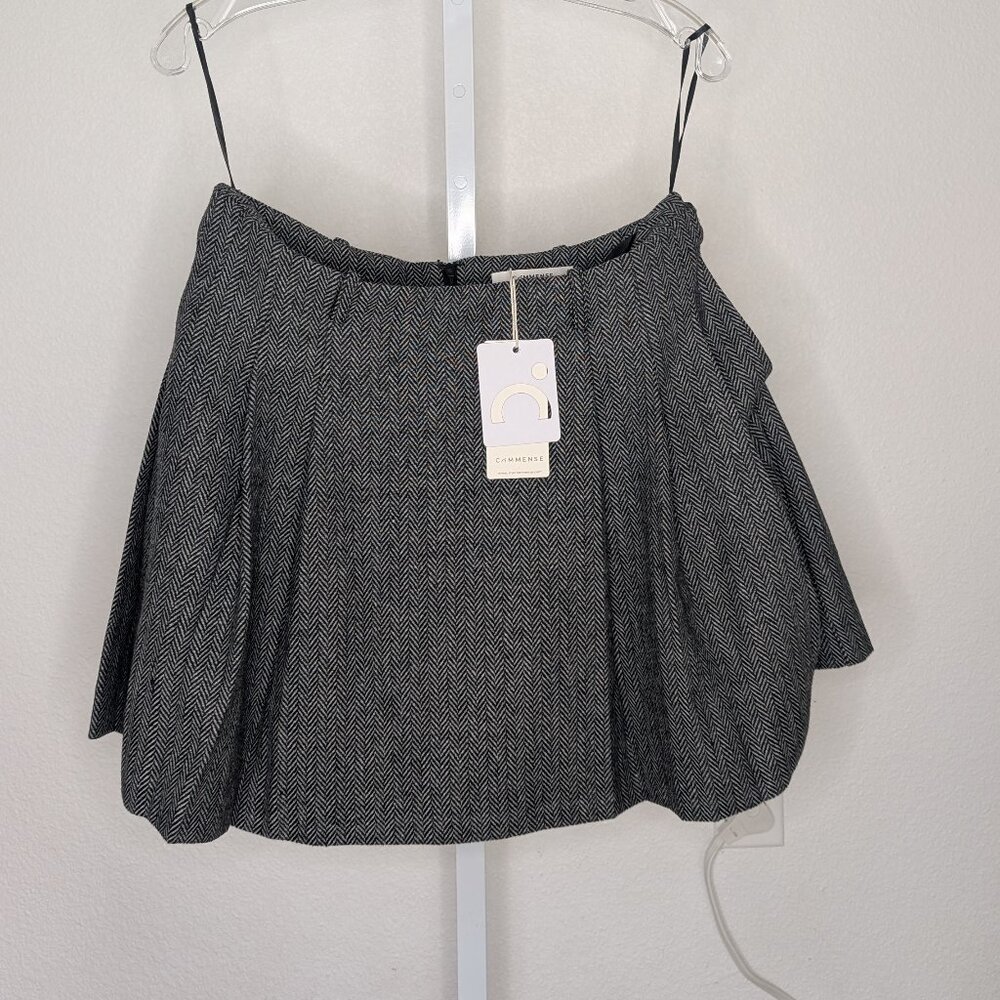 Commense Gray Pleated Skort